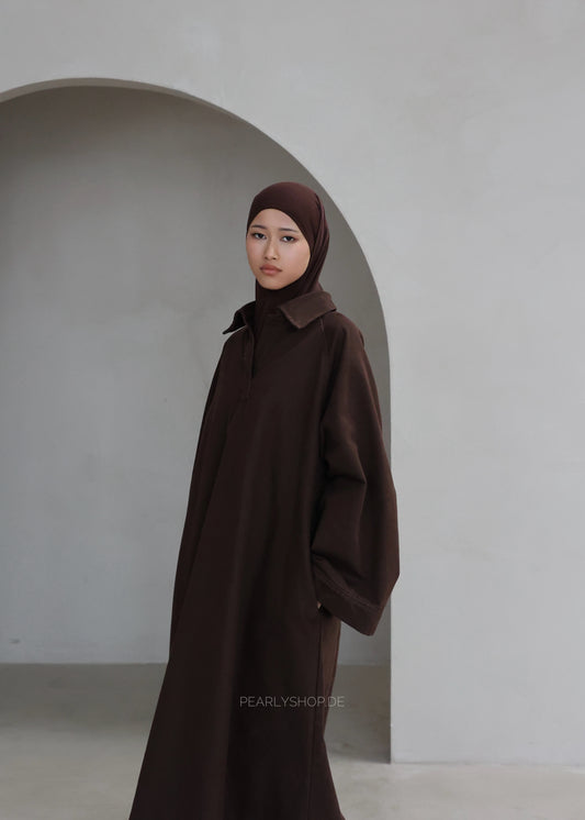 Abaya DENIM FLOW Brown