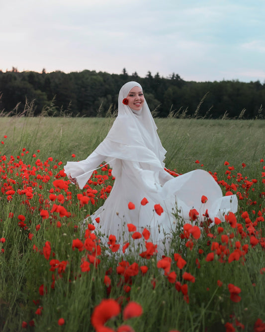 Three-layer chiffon Khimar SHELL